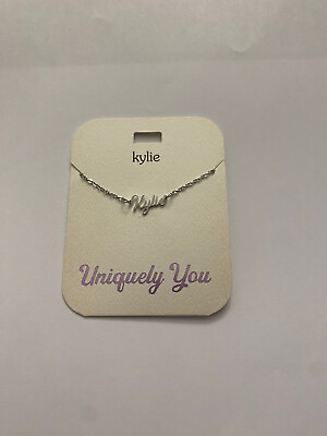 #ad NWT Kylie Personalized Name Silver Pendant 16 20quot; Necklace Uniquely You $5.99