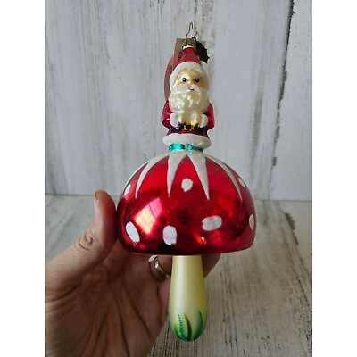 #ad Radko Santa #x27;shroom mushroom vintage ornament vintage rare $122.18