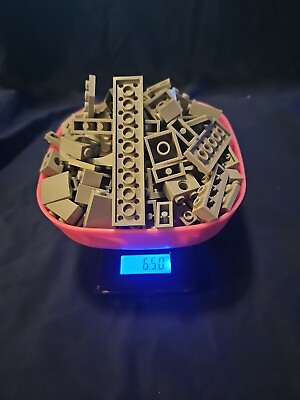 #ad Assorted Grey LEGO Bricks amp; Blocks Unique Pieces 6.50oz $18.85
