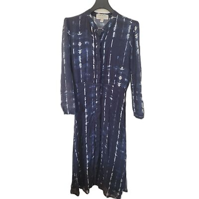 #ad Anthropologie Cloth amp; Stone Bita Tie Dyed Shirt Dress $125.00