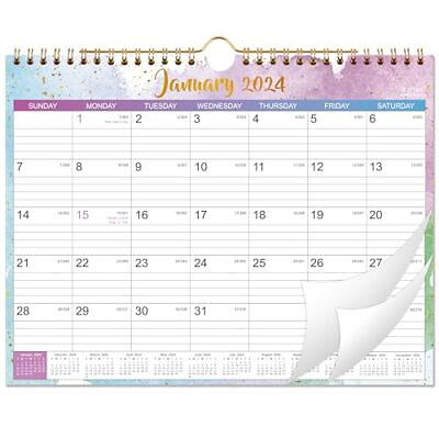 #ad Calendar 2024 2024 Wall Calendar Jan. 2024 to Dec. 2024 11quot; x 8.5quot; 18 Monthly $11.62