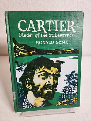 #ad CARTIER FINDER OF THE ST. LAWRENCE Ronald Syme Stobbs HC Ex lib 1958 FREE Ship $21.00