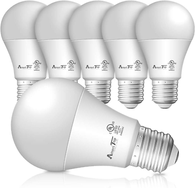 #ad A19 LED Light Bulbs 6 Pack Efficient 9W 60W Equivalent $12.79