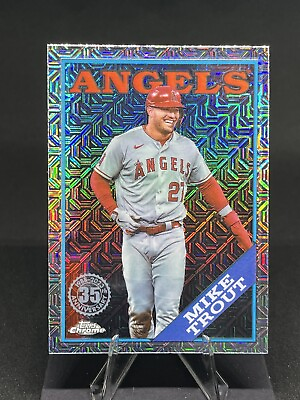 #ad MIKE TROUT 2023 Topps Series 2 Silver Pack 1988 Chrome Mojo #2T88C 4 Angels Card $0.99