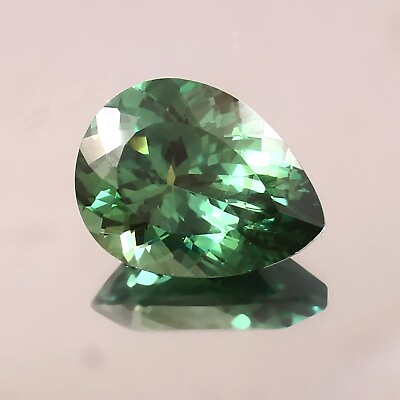 #ad AAA Fine Natural Green Medagascar Umba Sapphire Loose Pear Gemstone Cut 22.60 CT $399.60