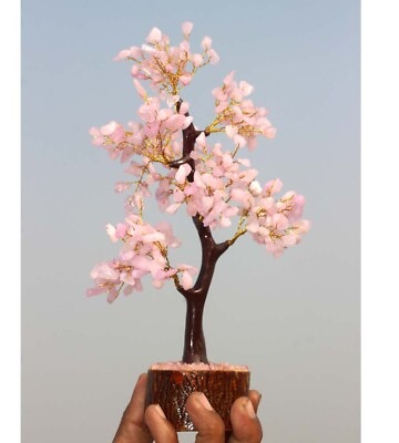 #ad Rose Quartz Golden Branches 300 Bonsai Money Tree Energy Healing 10.5quot; GW $9.99