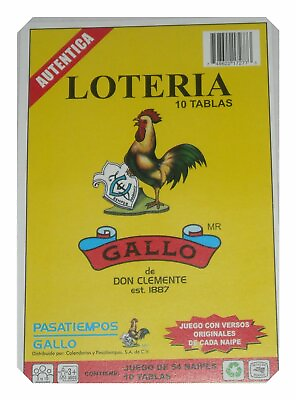 #ad Loteria 10 Different Boards 1 Deck 54 Cards Mexican Bingo Authentic Don Clement $8.45
