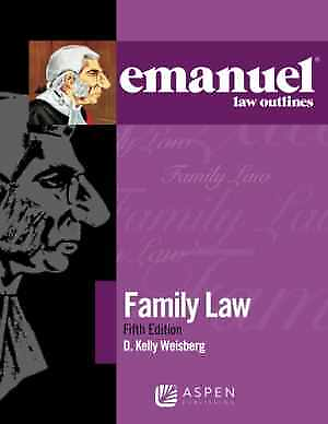 #ad Emanuel Law Outlines for Family Paperback by Weisberg Kelly D. Very Good $56.57