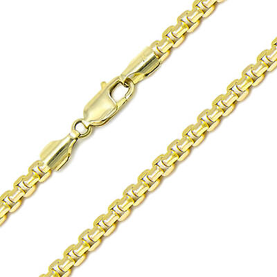 #ad 14K Yellow Solid Gold Round Box Link Chain Necklace 2.00mm 16quot; 18#x27;#x27; 20#x27;#x27; 24quot; 30quot; $339.99