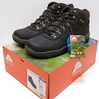 #ad Ozark Trail Free Edge Hiker Boots Men 12 Leather Waterproof NWT $39.90