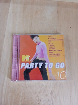 #ad 1996 MTV Party to Go 10 Music CD Tommy Boy Various Album 90s $6.99