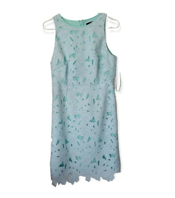 #ad Coast Mint Green Lacy Sleeveless Women Dress size US 10  UK 14 $29.99