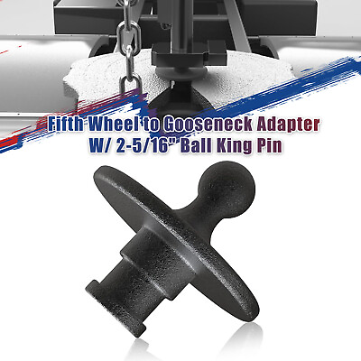 #ad Fifth Wheel to Gooseneck Adapter W 2 5 16quot; Ball King Pin For Trailer 30000lbs $86.99