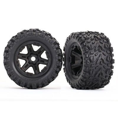 #ad Traxxas Tires amp; Wheels Talon Tires Black Wheels 17mm TSM Rated Sledge E Revo $39.95