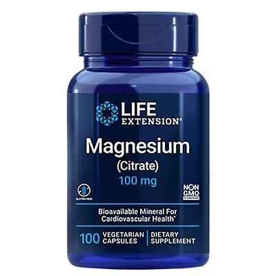 #ad Life Extension  Magnesium Citrate 100mg 100 Veg Caps $9.50