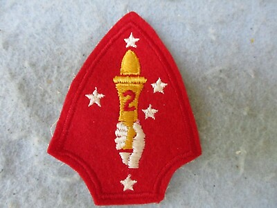 #ad WWII US Marine Patch 2nd Division The Silent Second Pacific Decorated WW2 $39.95