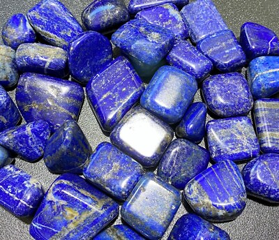 #ad Bulk Wholesale Lot 1 LB Tumbled Lapis Lazuli One Pound Polished Stones Natural $29.50