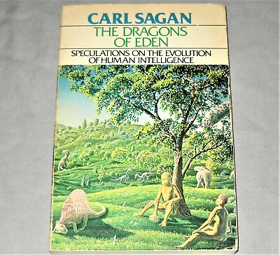 #ad CARL SAGAN The Dragons of Eden USA book RARE trade paperback RANDOM HOUSE 1977 $6.99