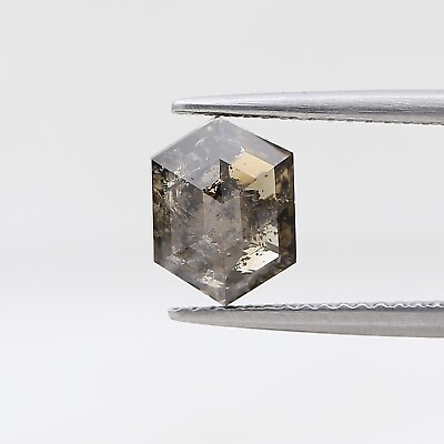 #ad Big natural diamond 2.10tcw grayish brown sparkling elongated hexagon step cut $454.49
