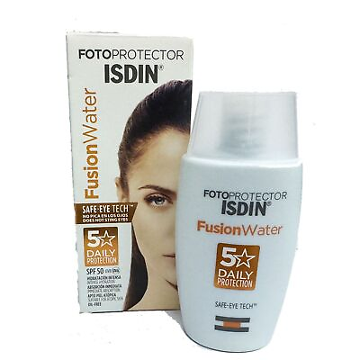 #ad Isdin Fotoprotector Fusion Water Oil Free Sunscreen SPF 50 50 ml New In Box $18.89
