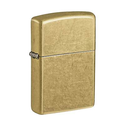 #ad Zippo Pocket Lighter Street Brass Metal Construction Classic Windproof 48267 $15.10