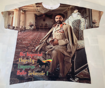 #ad Emperor Haile Selassie I Shirt Jah Rastafari Ethiopia Black History Month $45.00