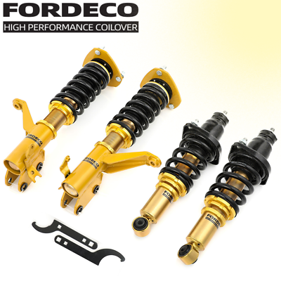 #ad Fordeco Coilover Kits For Honda Civic 2001 2005 Acura RSX 2002 2006 Adj. height $248.88