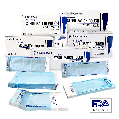 #ad #ad Self Sterilization Pouches Pouch Autoclave Sterilizer Bags Dental Tattoo Nail $189.99