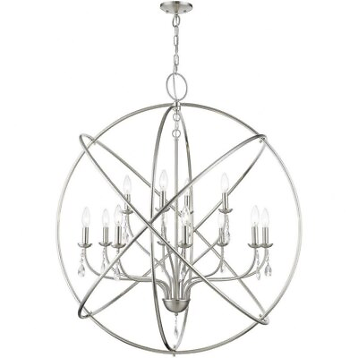 #ad 12 Light Grande Foyer Chandelier In Shabby Chic Style 42.75 Inches Tall and 40 $1066.95