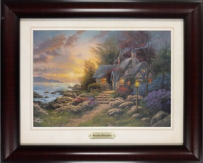 #ad Seaside Hideaway by Thomas Kinkade 2011 Signed in plate Offset lithograph $95.00