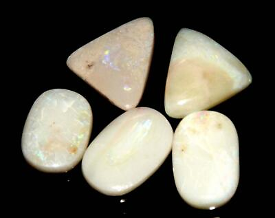 #ad 23.51 ct Australian Fire Opal Natural Untreated Gemstone Lot 5 Pcs #yao1427 $19.90