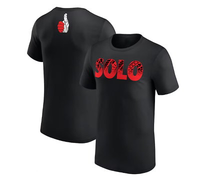 #ad Men#x27;s Black Solo Sikoa Superstar T Shirt $23.99