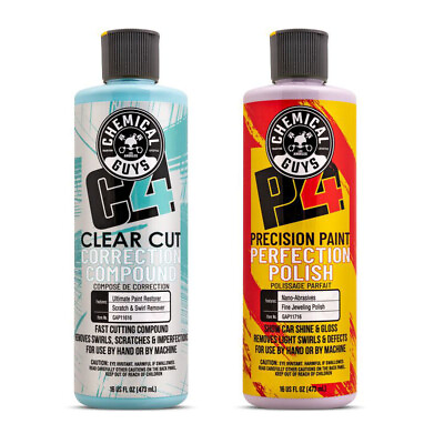 #ad Chemical Guys C4 Clear Cut Correction Compound amp; P4 Precision Paint $34.99