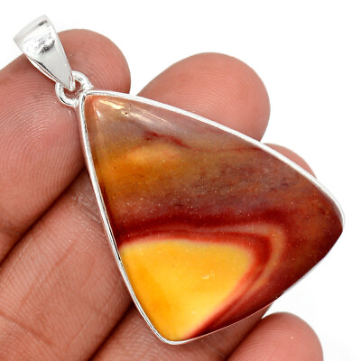 #ad 13g Natural Mookaite 925 Sterling Silver Pendant Jewelry CP30883 $20.99