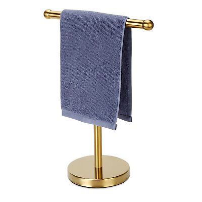 #ad Hand Towel Holder Gold Hand Towel Rack Stand with Heavy Weighted Base Count... $39.44