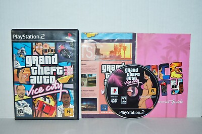 #ad Grand Theft Auto: Vice City Sony PlayStation 2 2002 GTA PS2 Black Label CIB $36.95
