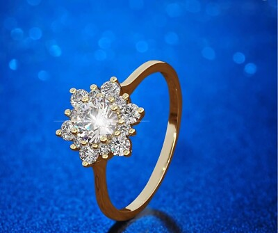 #ad Women#x27;s Fashion Princess Faux Diamond Ring Bride Wedding Ring size 7 Party $18.00