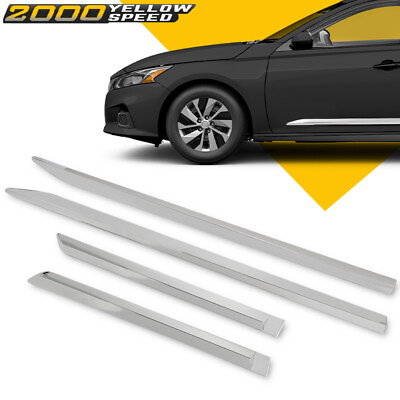 #ad 4PCS Fit For Nissan Altima 13 18 ABS Chrome Side Door Body Molding Cover Trims $32.12