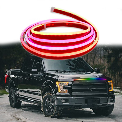 #ad For Ford F 150 F150 95quot; RGB Scan Start Up Exterior Hood Light Strip Turn Signal $29.09