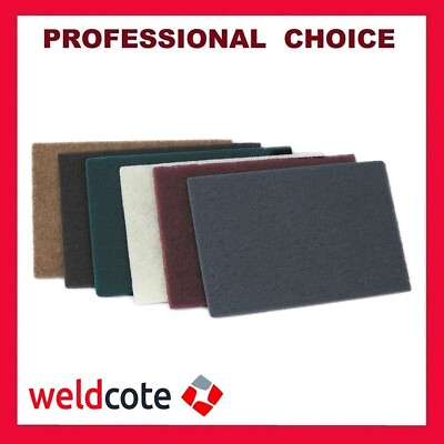 #ad 10 Pack Premium Non Woven Industrial Grade Surface Conditioning 6 X 9 Hand Pad $15.75