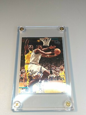 #ad 1995 Classic Eric Snow Autographed Basketball Card Michigan St. VG in Casing $1.09
