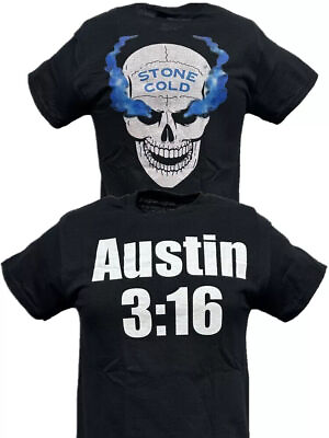 #ad Stone Cold Steve Austin 3:16 Smoking Skull Mens T shirt $21.95