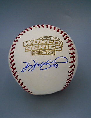 #ad Tim Wakefield Boston Red Sox Signed Autographed 2004 World Series Baseball MLB $249.00