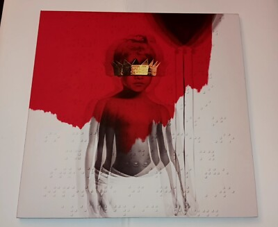 #ad Rihanna Anti 2xLP Limited Red Vinyl Target Exclusive Used Sleeve Damage $19.95