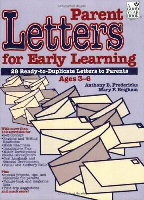 #ad 26 PARENT LETTERS FOR EARLY LEARNING 150 SUGGESTIONS FOR PARENTS Ages 3 6 NEW $10.00
