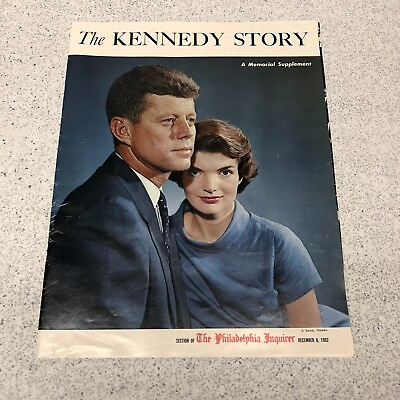 #ad JFK 1963 Philadelphia Inquirer Newspaper #x27;The Kennedy Story#x27; Memorial POTUS $11.99