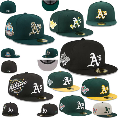 #ad MLB Oakland Athletics A#x27;s 59FIFTY 5950 Men#x27;s Fitted New Era Hat Cap $15.88