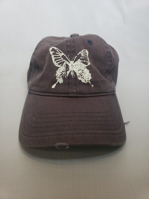 #ad BUTTERFLY CAP Gray Adjustable $8.87