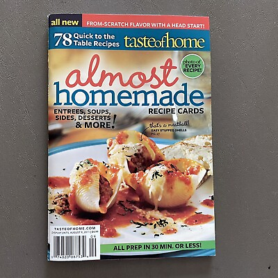#ad Almost Homemade 78 Recipe Cards Easy Favorites Taste of Home Paperback 2011 $4.40