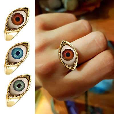 #ad Evil Eye Ring for Women Alloy Ring Punk Devil#x27;s Eye Ring Girls Jewelry Ring $8.36
